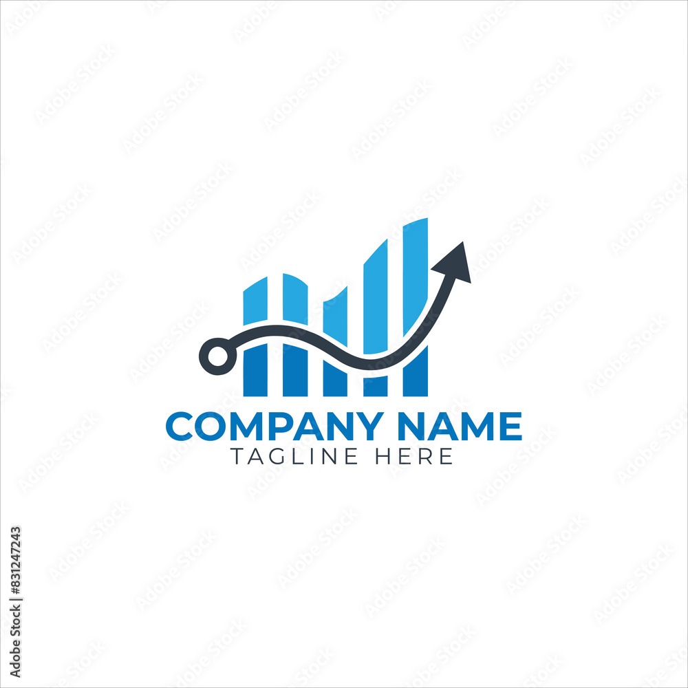 Flat design accounting logo template
Flat design accounting logo template