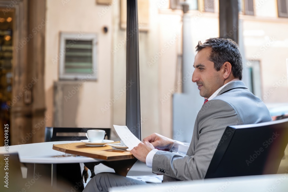 Obraz premium businessman working on laptop in office