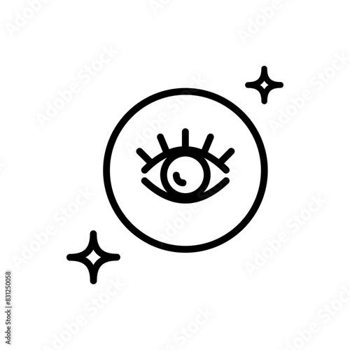 Eye Drop Line Icon Vector Design. Simple line illustration. Contour symbol. Vector isolated outline drawing.