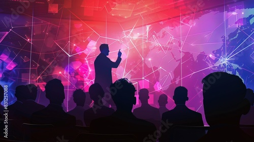 Financial advisors conducting wealth management seminars in the metaverse, providing immersive financial guidance