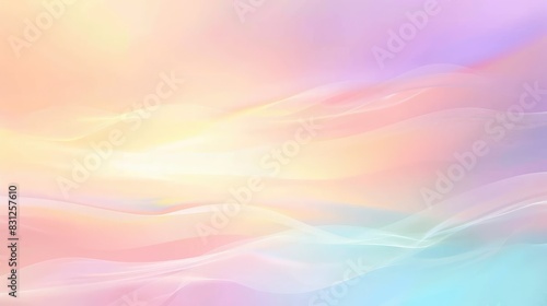 Blurry pastel gradient vector background with soft hues and smooth transitions, perfect for a serene abstract design © Lcs