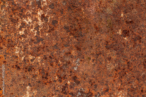 texture of iron corroded by rust and the passage of time