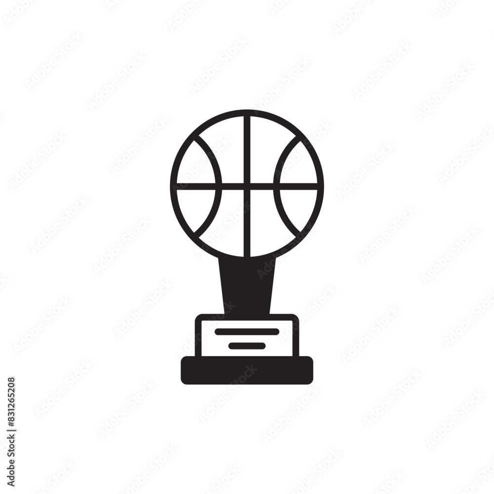 Basketball icon design with white background stock illustration Basketball icon design with white background stock illustration