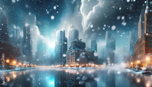 city in winter