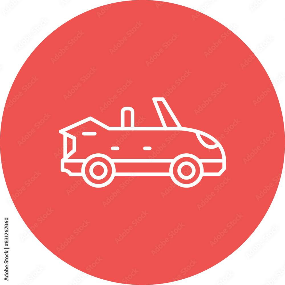 Convertible Car Icon Convertible Car Icon
