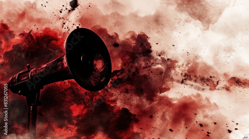 Loud Announcement in Red Smoke