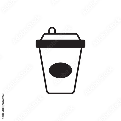 Coffee icon design with white background stock illustration © Graphics