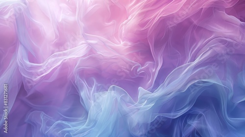 An abstract pastel gradient background featuring soft, smooth lines and defocused transitions in purple, pink, and blue, ideal for a modern aesthetic