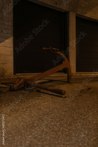 Anchor laying on the ground