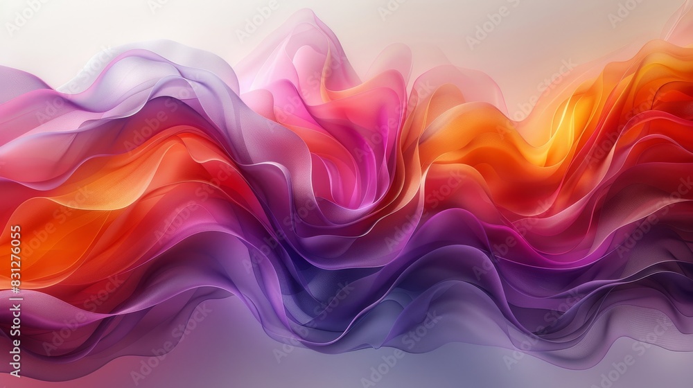 Vibrant and flowing gradient waves in a seamless abstract design Vibrant and flowing gradient waves in a seamless abstract design