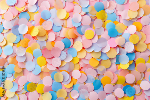 Wallpaper Mural Cascading Colorful Confetti Extravaganza Torontodigital.ca