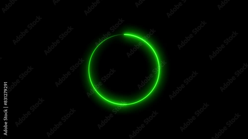 Abstract beautiful neon light glowing circle frame background 4k animation. Abstract beautiful neon light glowing circle frame background 4k animation.