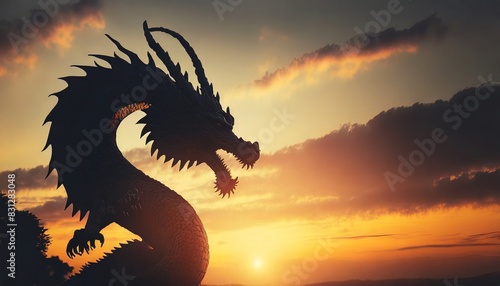 dragon at sunset © Frantisek