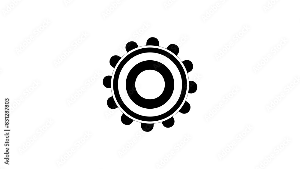 Cogwheel settings icon background , machinery icon on transparent white background 4k illustration. Cogwheel settings icon background , machinery icon on transparent white background 4k illustration.