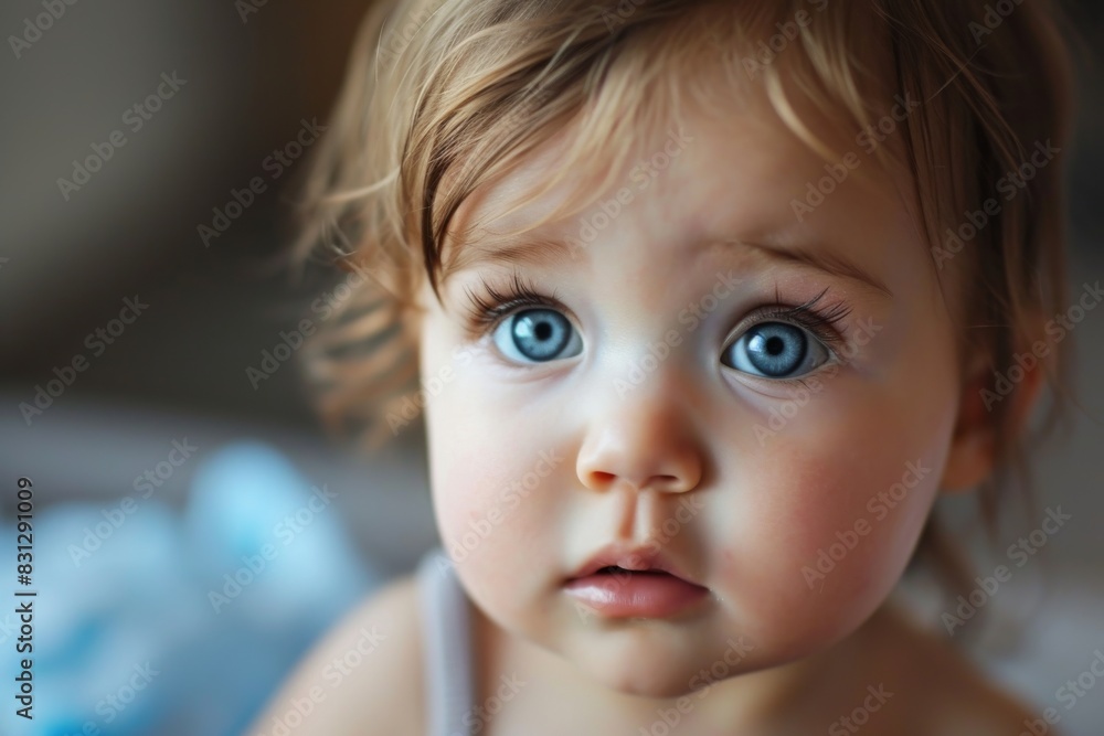 portrait of a beautiful baby and his cute eyes, AI-generated portrait of a beautiful baby and his cute eyes, AI-generated