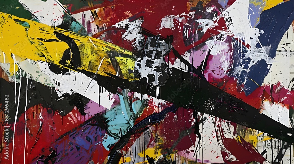 Fototapeta premium Vibrant Explosion of Colors and Emotions