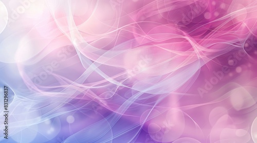 A defocused gradient background with soft pastel tones of purple  pink  and blue  featuring smooth  elegant lines for a modern look