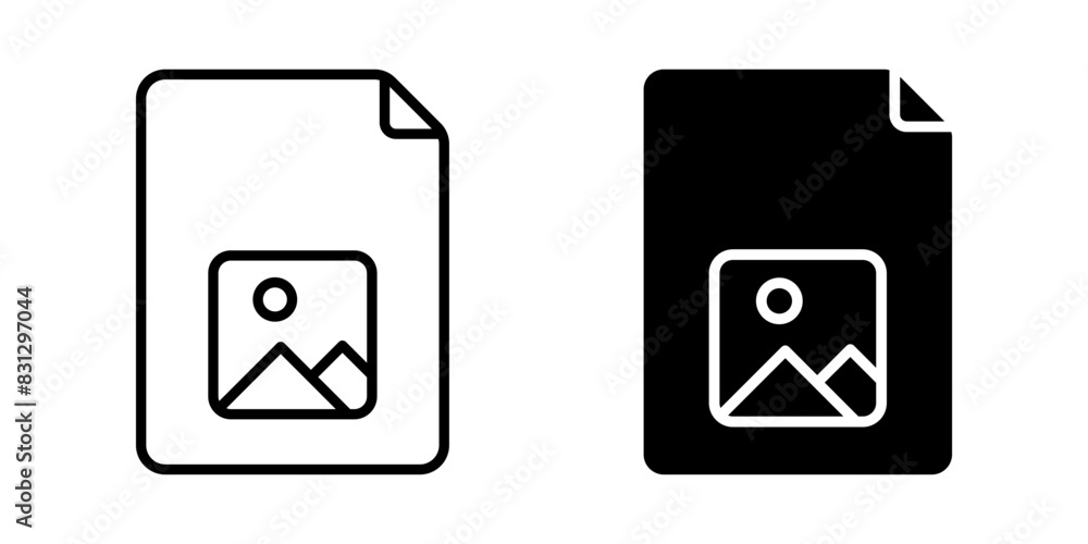 Image File icon set. for mobile concept and web design. vector illustration Image File icon set. for mobile concept and web design. vector illustration