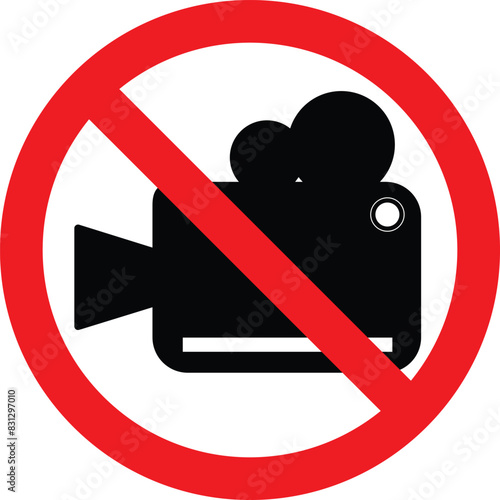 No Photography, No Videography, Mobile Camera Prohibited sign , Videography not allowed, Photography not allowed, Prohibited video and photo