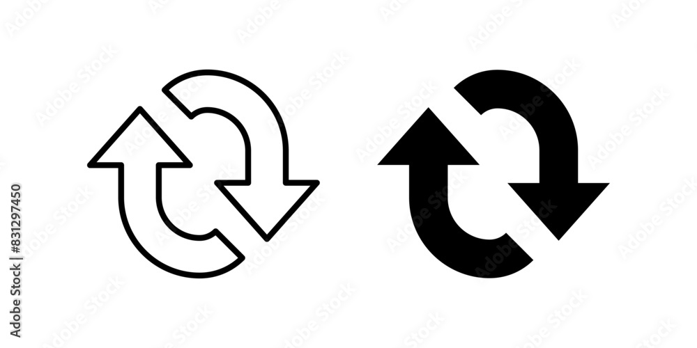 Refresh icon set. for mobile concept and web design. vector illustration Refresh icon set. for mobile concept and web design. vector illustration