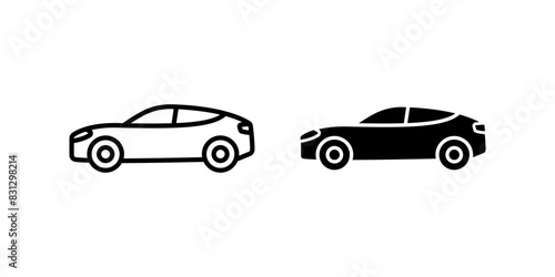 Car icon set. for mobile concept and web design. vector illustration