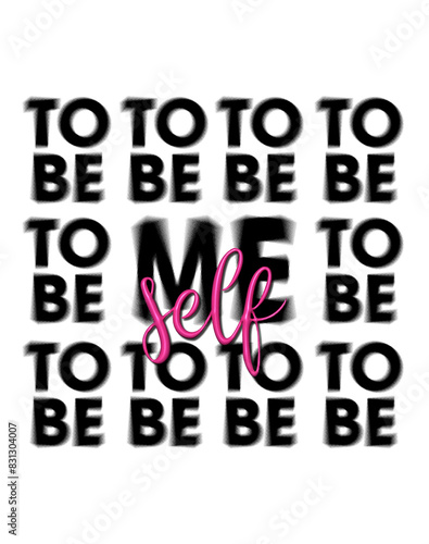Poster to be me self, myself. Affirmation black pink dots.  For prints, wall art, cover, wrapping, poster, banner, selfcare	