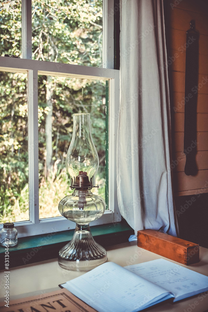 Fototapeta premium the window and the lantern