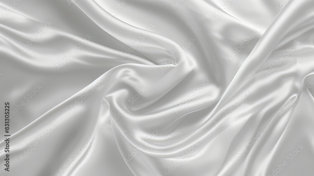 White silver fabric background with a silky satin texture and a soft, natural blur, perfect for an elegant visual White silver fabric background with a silky satin texture and a soft, natural blur, perfect for an elegant visual