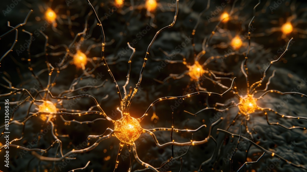 Glowing Neuron Network Glowing Neuron Network