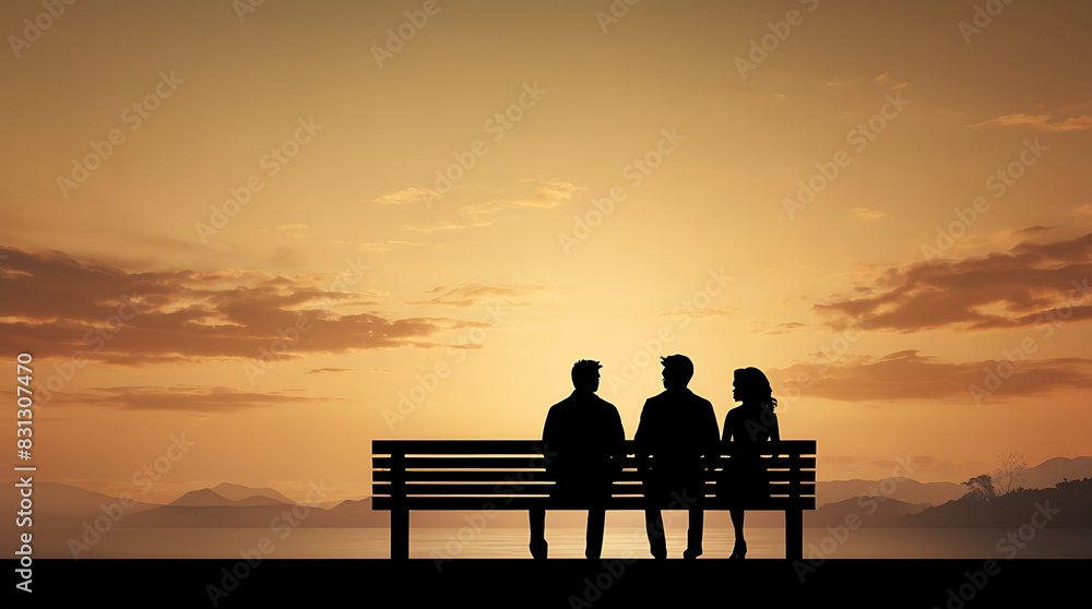 A cinematic silhouette of a couple looking in opposite direction who are separated and divorced, marriage clash with copy space background
A cinematic silhouette of a couple looking in opposite direction who are separated and divorced, marriage clash with copy space background