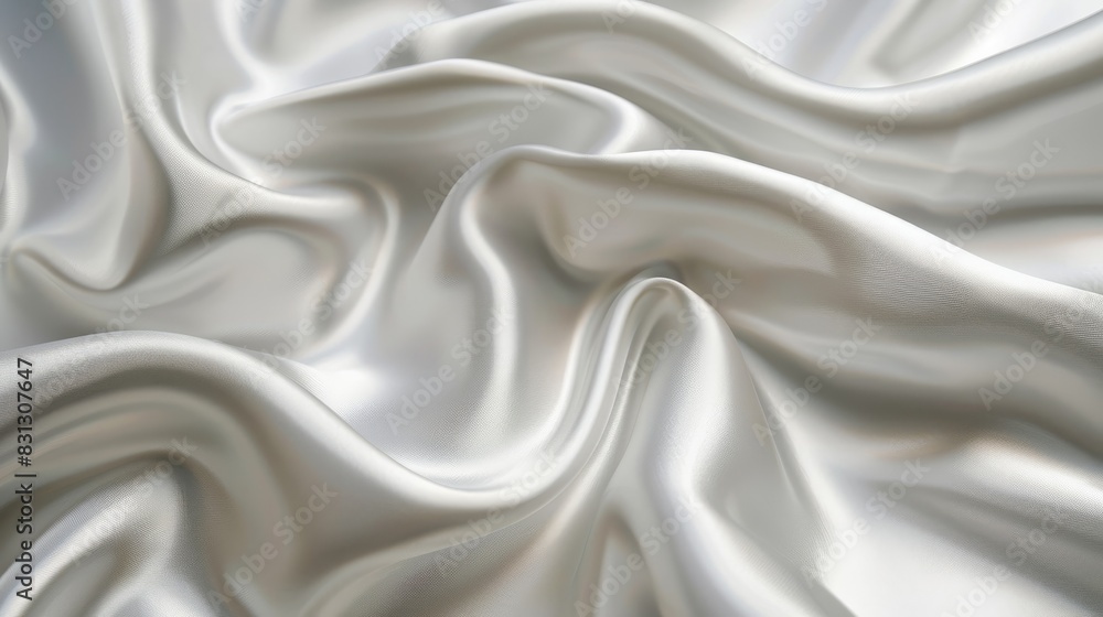 Subtle white silver satin texture with soft, natural blur patterns, creating an elegant and sophisticated background Subtle white silver satin texture with soft, natural blur patterns, creating an elegant and sophisticated background