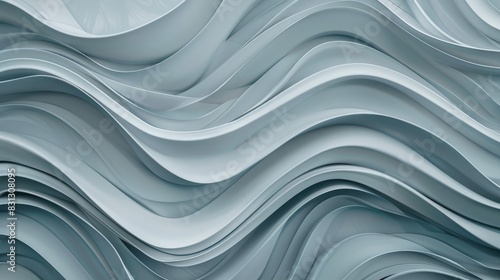Subtle gray wave pattern background with soft, flowing lines, perfect for creating a calm and sophisticated wallpaper
