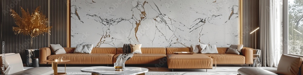 luxurious living room with minimalist design and a focus on high-end materials luxurious living room with minimalist design and a focus on high-end materials