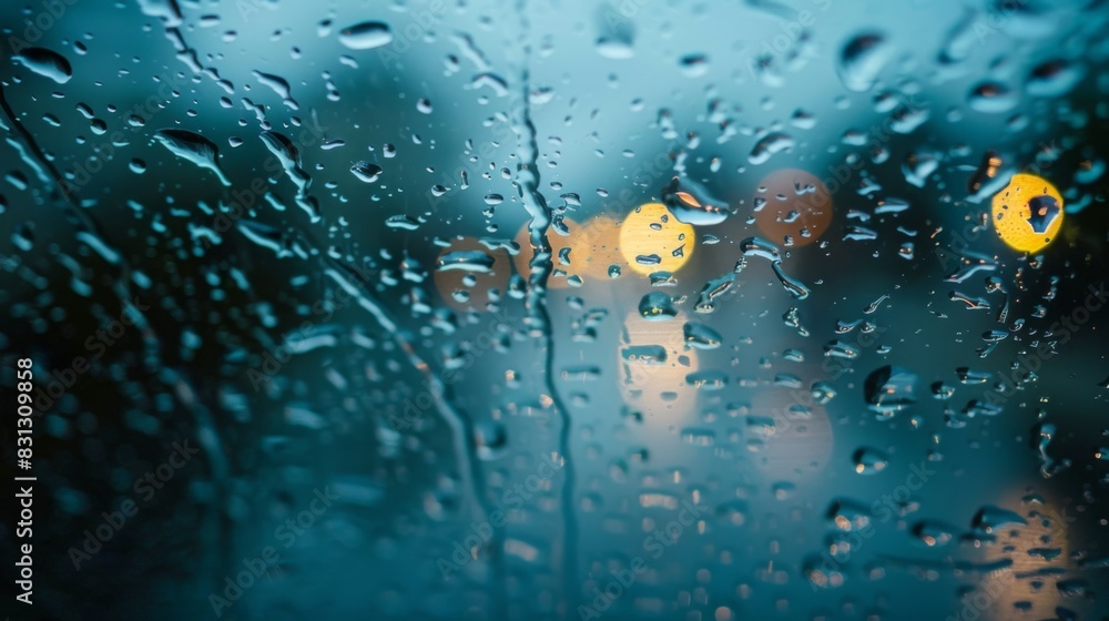 Rain water drops on the glass. Raindrops on window texture Rain water drops on the glass. Raindrops on window texture