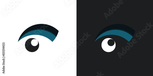 Eye care logo design. Premium Vector