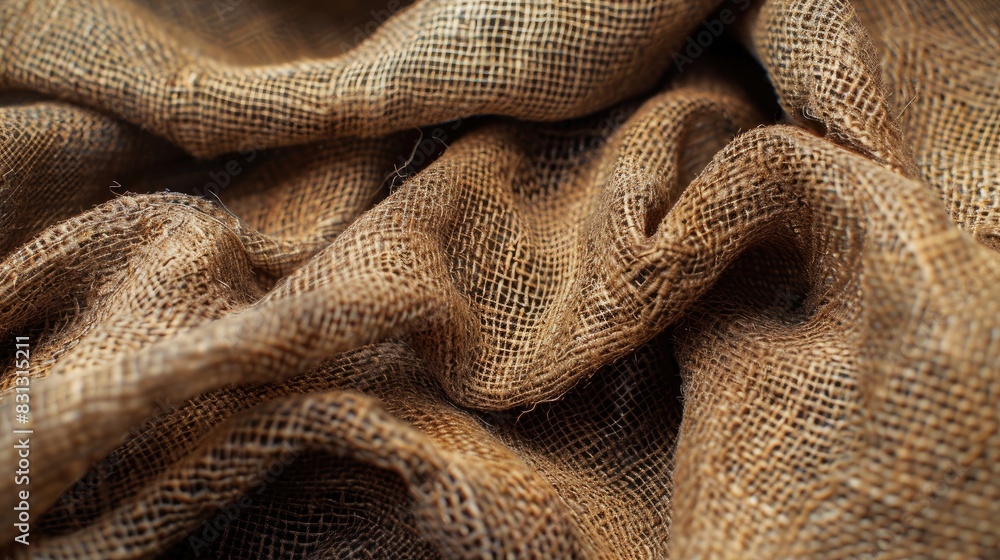 a ripped brown burlap fabric. Brown texture background. Old vintage burlap texture banner background. a ripped brown burlap fabric. Brown texture background. Old vintage burlap texture banner background.