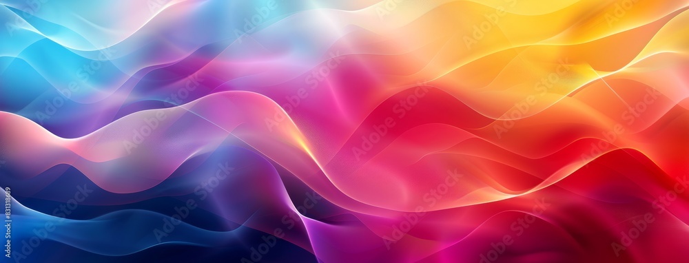 Beautiful abstract background with a colorful gradient and smooth wavy shapes. Modern wallpaper design Beautiful abstract background with a colorful gradient and smooth wavy shapes. Modern wallpaper design