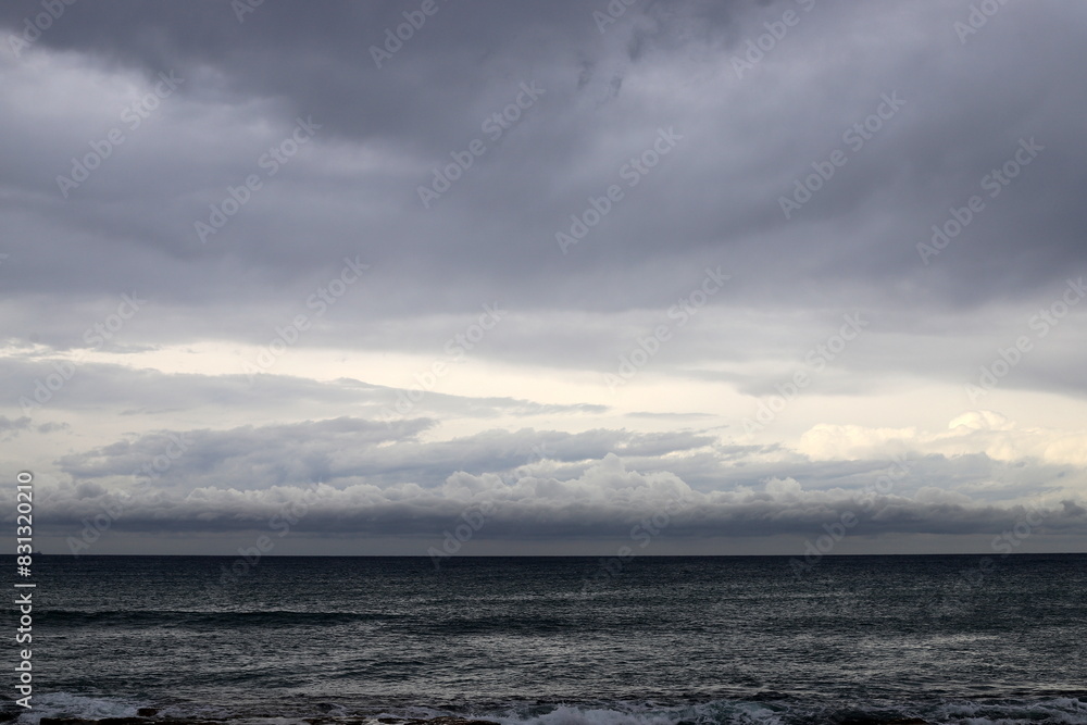 Rain clouds cover the sky in northern Israel. Rain clouds cover the sky in northern Israel.