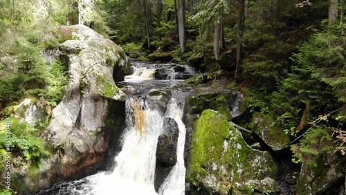 Schwarzenbaechle Stream and Kroi-Woog-Gumpen Pool, Hotzenwald, Black Forest Germany photo