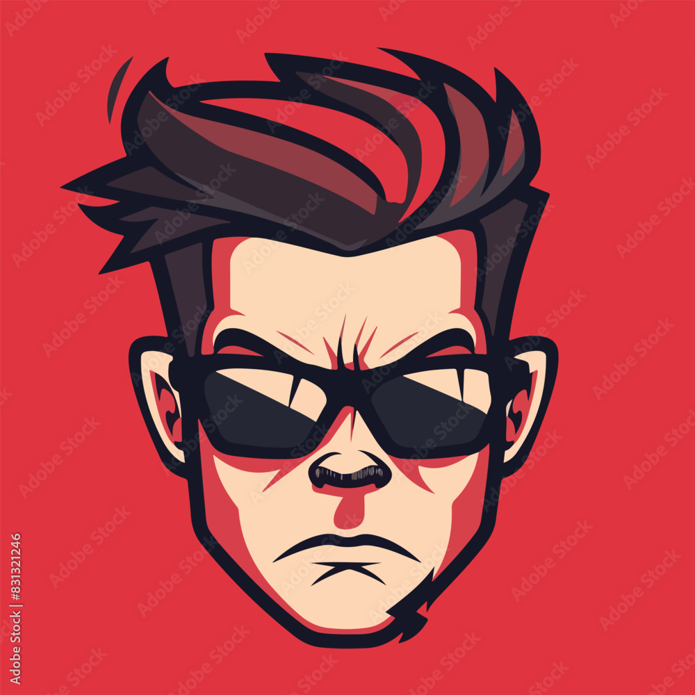 Geek man cartoon vector illustration Geek man cartoon vector illustration