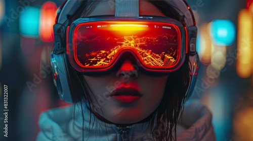 Future Technology Exploration: Person Using GEMINI for City Zooming with Google Maps Integration