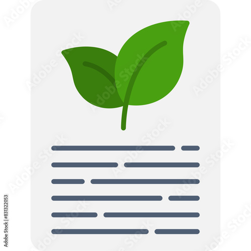 Eco Friendly Paper Icon