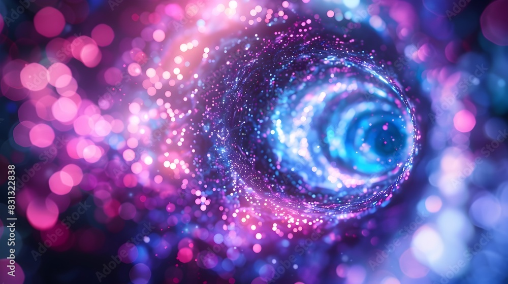 Captivating Cosmic Swirl of Luminous Energy and Light in the Depths of the Universe Captivating Cosmic Swirl of Luminous Energy and Light in the Depths of the Universe