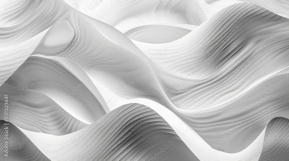 Gray wave pattern background with soft, undulating lines and subtle gradients, perfect for an elegant wallpaper design Gray wave pattern background with soft, undulating lines and subtle gradients, perfect for an elegant wallpaper design