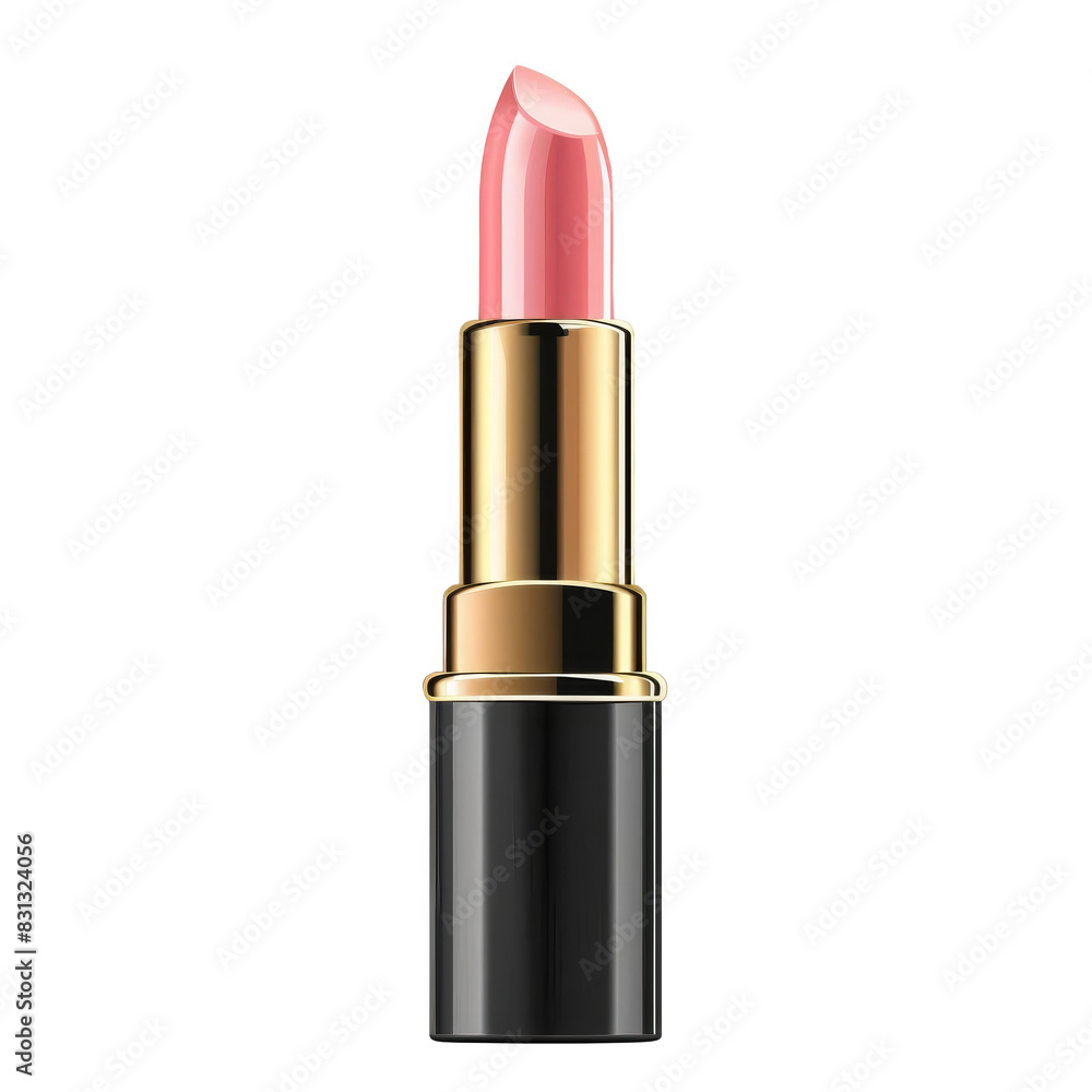 High-quality pink lipstick with a sleek black and gold casing, perfect for adding a touch of elegance to any makeup look. High-quality pink lipstick with a sleek black and gold casing, perfect for adding a touch of elegance to any makeup look.