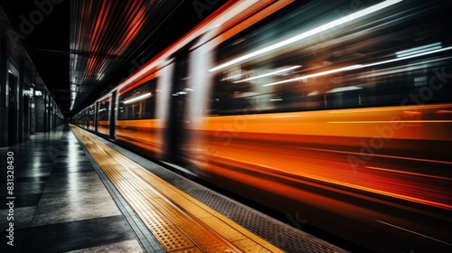 Capturing the dynamic movement of a subway train in motion for optimal search relevance