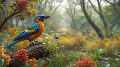 Within the Avicultural Institute of Ornithological Conservation, conservationists work tirelessly to protect endangered bird species and their habitats through research and advocacy, Generative AI