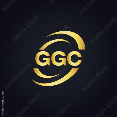 G G C, G G C design, G G C letter, G G C logo, GGC, GGC letter, GGC logo, GGC monogram, golden latter logo, GGC gold logo, icon, identity, industry, initial, letter, line, linked, logo, logos, logotyp