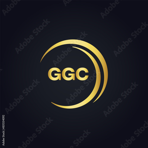 G G C, G G C design, G G C letter, G G C logo, GGC, GGC letter, GGC logo, GGC monogram, golden latter logo, GGC gold logo, icon, identity, industry, initial, letter, line, linked, logo, logos, logotyp