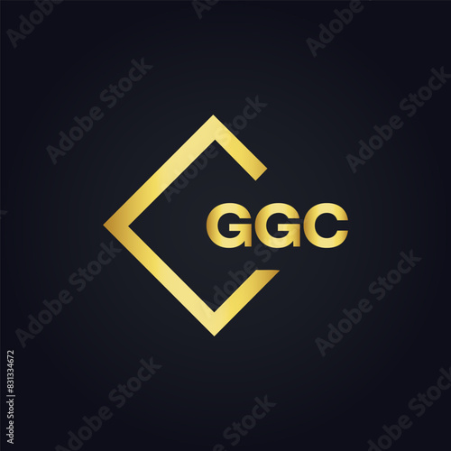 G G C, G G C design, G G C letter, G G C logo, GGC, GGC letter, GGC logo, GGC monogram, golden latter logo, GGC gold logo, icon, identity, industry, initial, letter, line, linked, logo, logos, logotyp